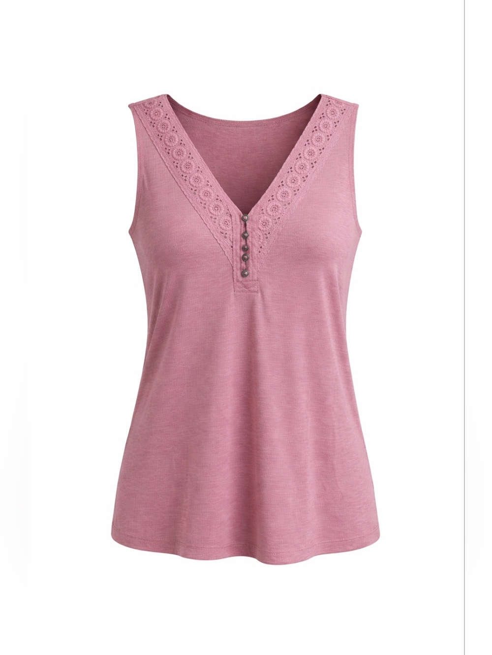 Maurices Mauve Eyelet Tank Top
